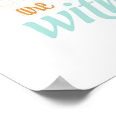 Furcht vor dem Bösen - orange und marineblau Poster (Ecke)