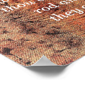 Furcht vor dem Bösen — Psalmen 23:4 - Kunstdruck Poster (Ecke)