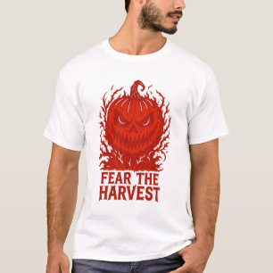 Furcht vor dem ernsten Demonic Pumpkin-Horror T-Shirt