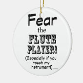 Furcht vor dem Flute Player Keramikornament (Links)