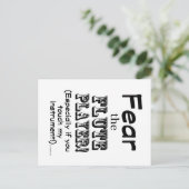 Furcht vor dem Flute Player Postkarte (Stehend Vorderseite)