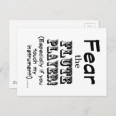 Furcht vor dem Flute Player Postkarte (Vorne/Hinten)