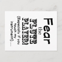 Furcht vor dem Flute Player Postkarte