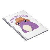 Furcht vor dem Froschfick-Zitat für Froschliebhabe Notizblock (Rechte Seite)