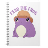 Furcht vor dem Froschfick-Zitat für Froschliebhabe Notizblock (Vorderseite)