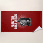 Furcht vor dem Gefecht (Hockey) Strandtuch (Vorderseite)