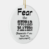 Furcht vor dem Gitarrenspieler Keramikornament (Rechts)