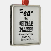 Furcht vor dem Gitarrenspieler Ornament Aus Metall (Rechts)
