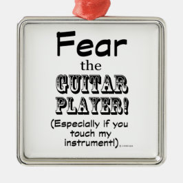 Furcht vor dem Gitarrenspieler Ornament Aus Metall