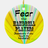 Furcht vor dem Handbell-Player Keramik Ornament (Hinten)