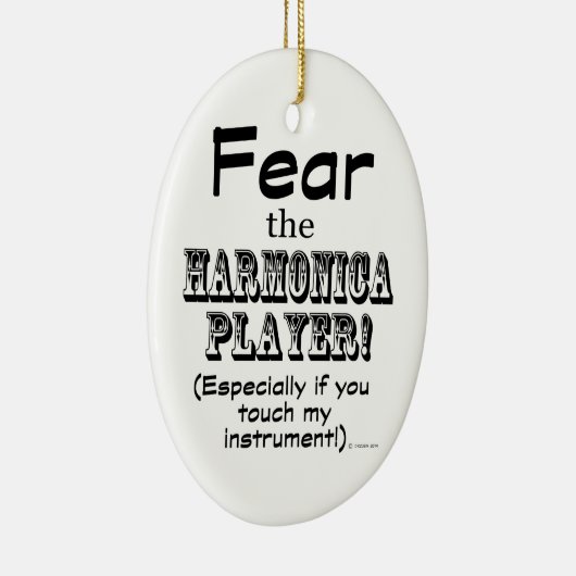 Furcht vor dem Harmonica-Spieler Keramikornament (Rechts)