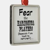 Furcht vor dem Harmonica-Spieler Silbernes Ornament (Rechts)