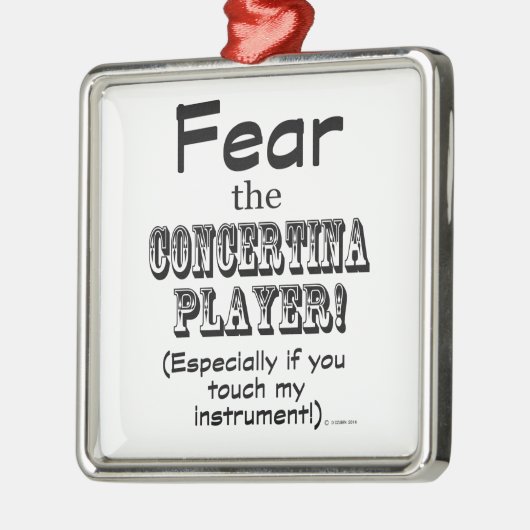Furcht vor dem Konzertspieler Ornament Aus Metall (Links)