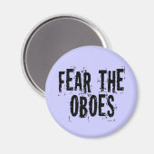 Furcht vor dem Oboes Magnet (Vorderseite/Rückseite)