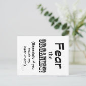 Furcht vor dem Organisten Postkarte (Stehend Vorderseite)