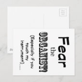 Furcht vor dem Organisten Postkarte (Vorne/Hinten)