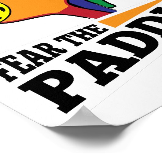 Furcht vor dem Paddle Funny Pickleball Picklballs  Poster (Ecke)