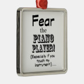 Furcht vor dem Pianisten Ornament Aus Metall (Rechts)