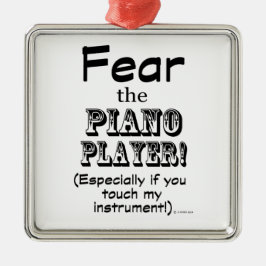 Furcht vor dem Pianisten Ornament Aus Metall