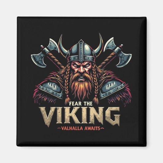 Furcht vor dem Wikinger Krieger Valhalla erwartet Magnet (Vorne)