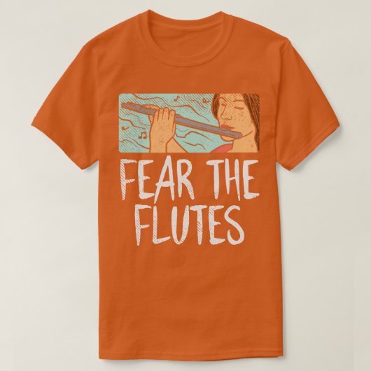 Furcht vor den Flöten T-Shirt (Design vorne)