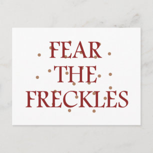 Furcht vor den Freckles Postkarte