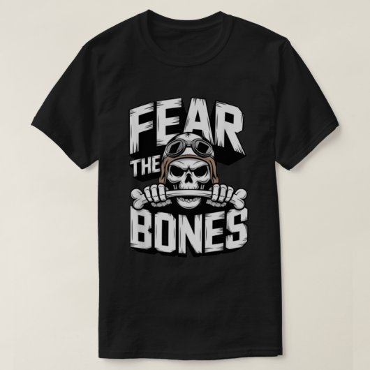Furcht vor den Knochen Schädelsquadron T-Shirt (Design vorne)