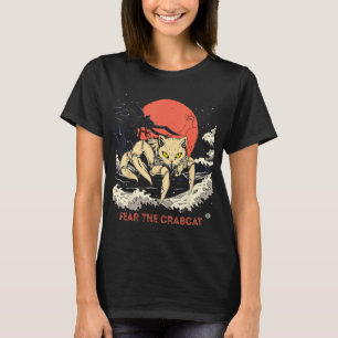 Furcht vor der Crabcat Krebskatze Kryptozoologie T-Shirt