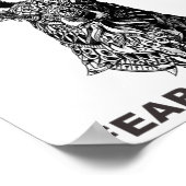 Furcht vor der Hirschhaut Poster (Ecke)