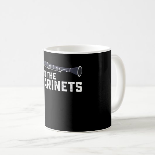 Furcht vor der Klarinettsklarinettsklarinette Kaffeetasse (VorderseiteRechts)