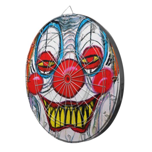 FURCHT VOR EINER CLOWN-Dartscheibe Dartscheibe (Vorderseite rechts)