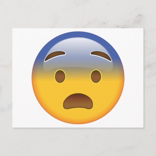 Furcht vor Emoji Postkarte (Vorderseite)