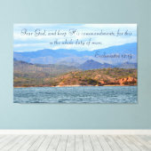 Furcht vor Gott und Behalt seiner Gebote Leinwanddruck (Insitu (Holzboden))