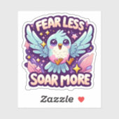 Furcht weniger steil Motivierend Aufkleber (Blatt)