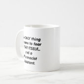 Furchtapothekerassistent Kaffeetasse (Vorderseite Links)