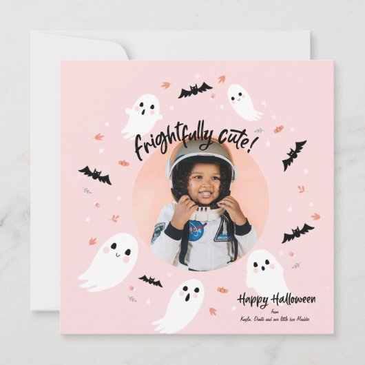 Furchtbar Niedliche Halloween-Fotokarte Einladung (Vorderseite)