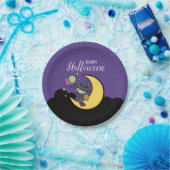 Furchtbar Niedliche Halloween-Hexe Pappteller (Party)