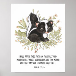 Furchtbar und wunderbar gemacht, Aquarellbibel Poster