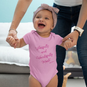 "Furchtbar und wunderbar gemacht" Bibelvers Baby Strampler