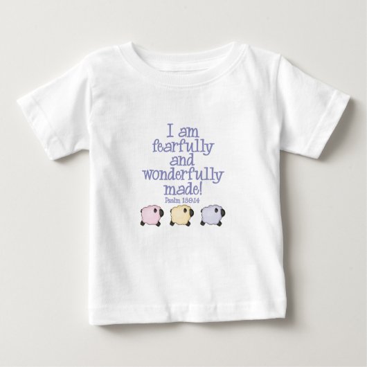 Furchtbar und wunderbar gemacht - blau baby t-shirt (Vorderseite)