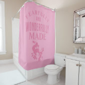 "Furchtbar und wunderbar gemacht." Christlich Duschvorhang (Beispiel)