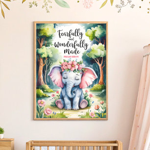 Furchtbar und wunderbar gemacht christliche Kinder Poster