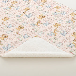 Furchtbar und wunderbar gemacht: Christliches Baby Sherpadecke