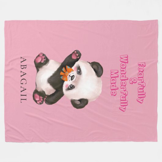 furchtbar und wunderbar gemacht fleecedecke (Vorderseite (Horizontal))