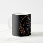 Furchtbar und wunderbar gemacht Glaube Kaffeetasse (Vorderseite Links)