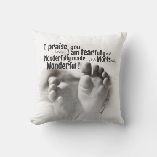 Furchtbar und wunderbar gemacht kissen (Vorderseite)