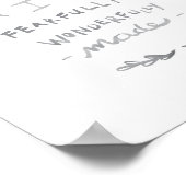 Furchtbar und wunderbar gemacht (Print) Poster (Ecke)