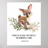 Furchtbar und wunderbar gemacht, Psalm 139:14 Poster (Vorne)