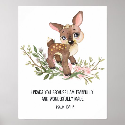 Furchtbar und wunderbar gemacht, Psalm 139:14 Poster (Vorne)