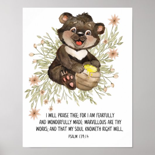 Furchtbar und wunderbar gemacht, Schrift, Kinder Poster (Vorne)